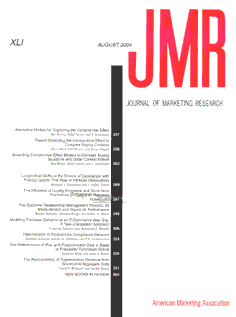 Journal cover for Journal of Marketing Research